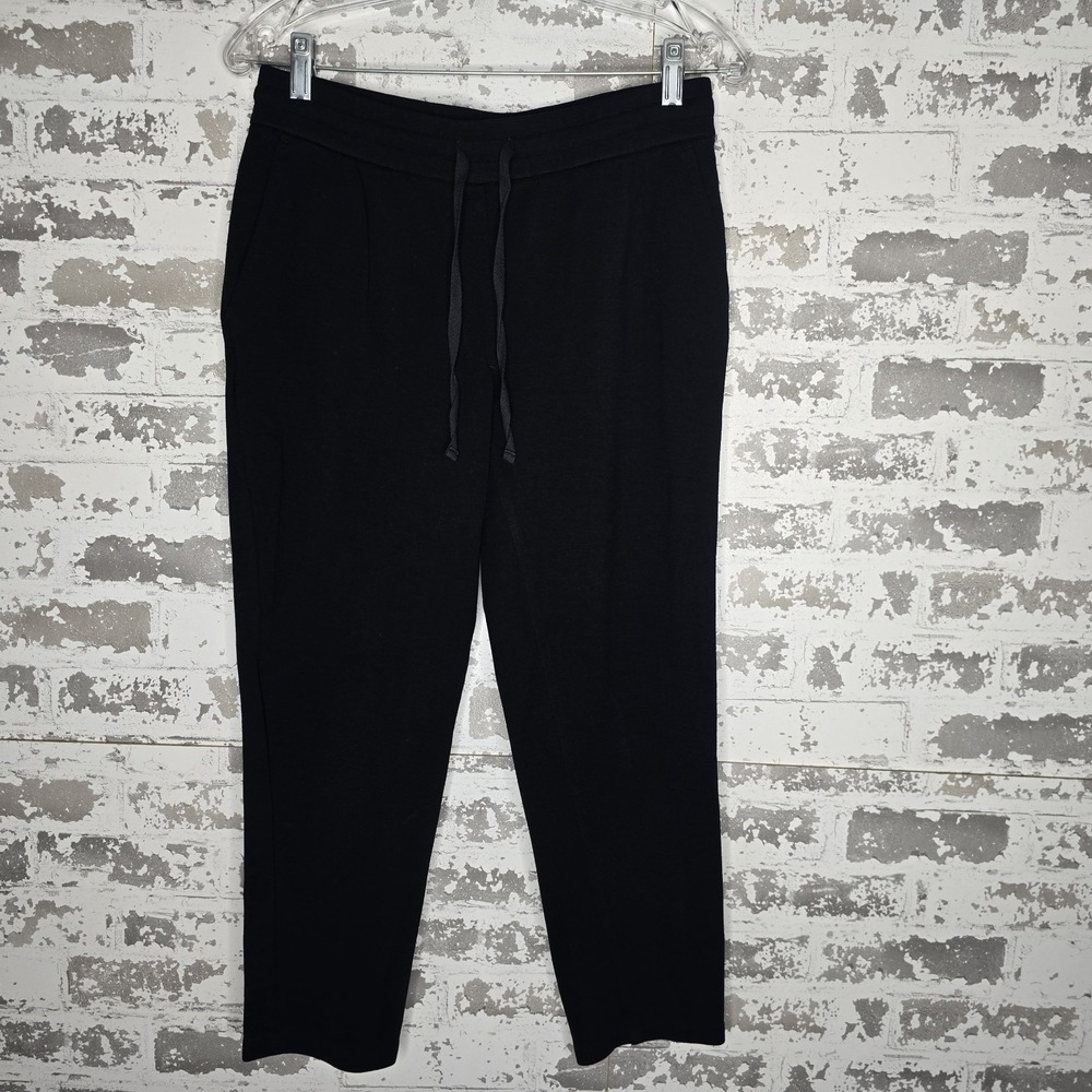 Eileen Fisher Pants Womens PS Black Ankle Stretch Pull-On Quiet‎ Luxury Comfort